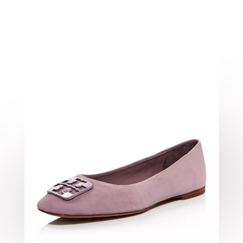 Tory Burch Georgia Square Toe Embellished Ballet Flats